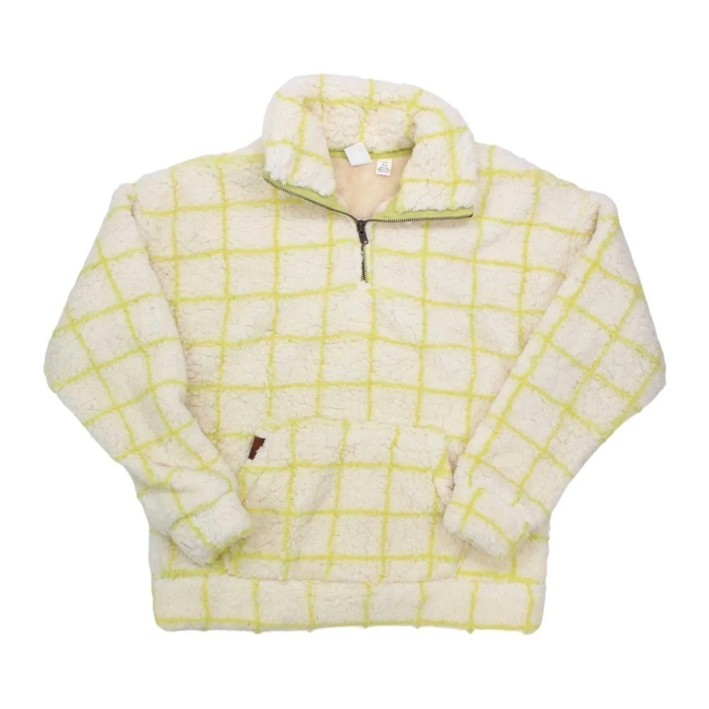 Roxy Cream and Yellow Teddy Jacket medium - Picture 1 of 6